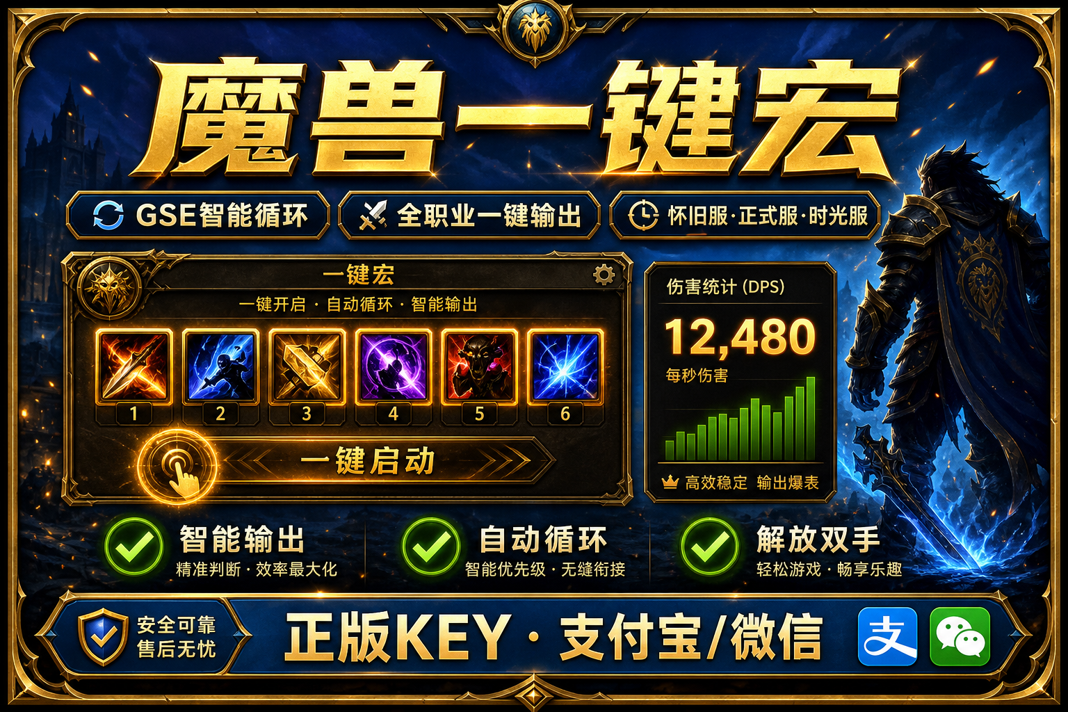 魔兽一键宏 GSE全职业智能输出